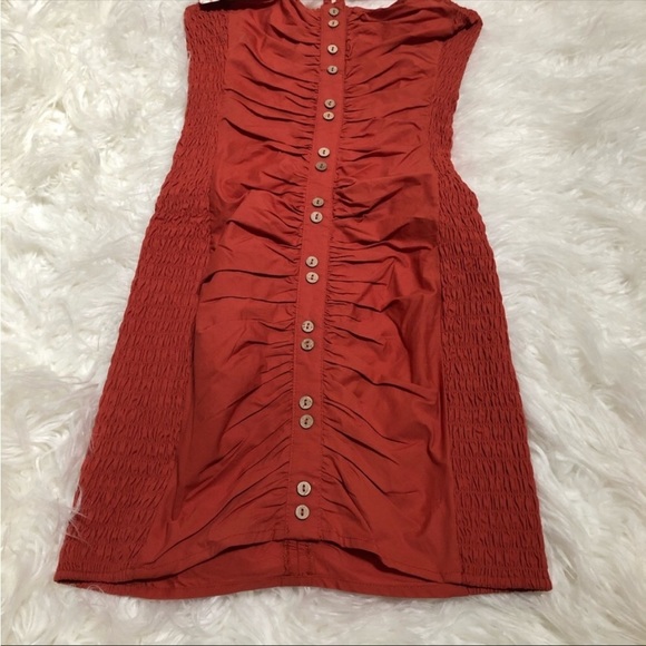 Free People Orange Mini Dress - Picture 7 of 14